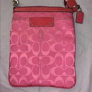 Pink coach purse